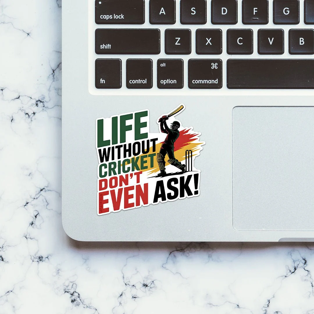 Life Without Cricket Sticker - Image 4