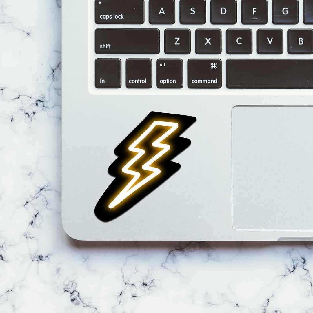 Neon Lightning Sticker - Image 4