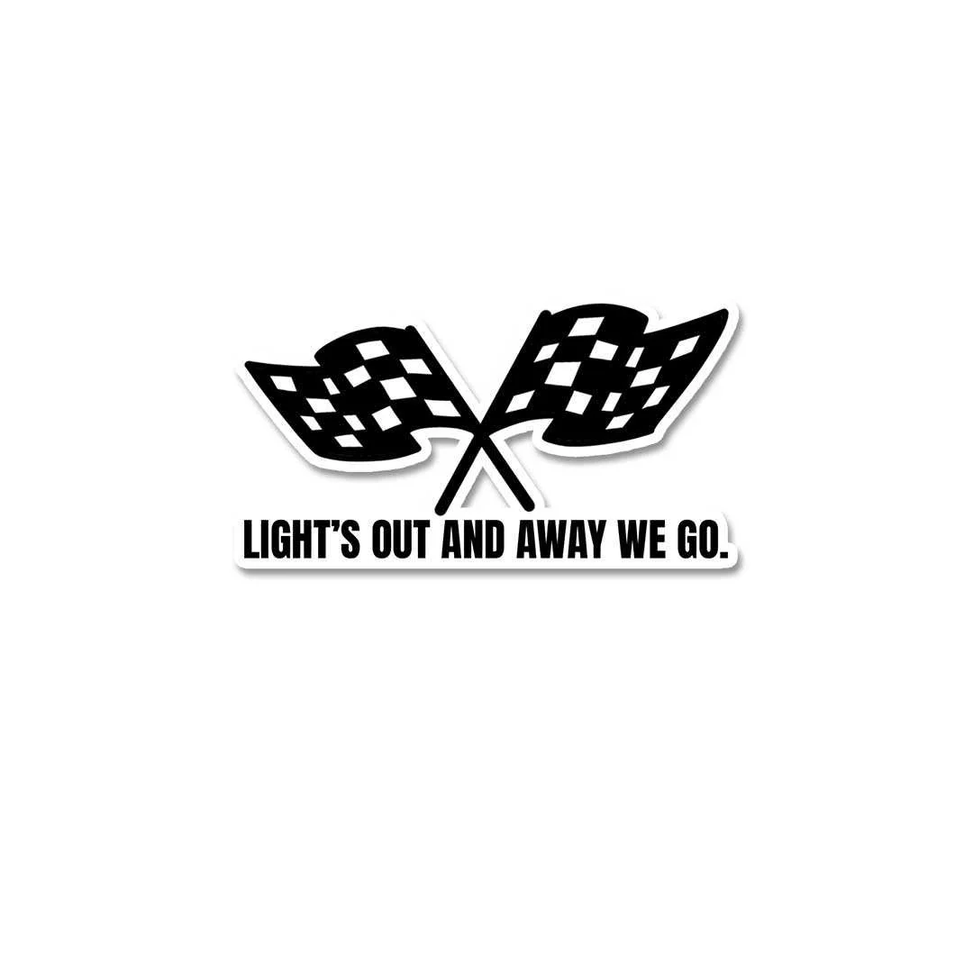 Light'S Out And Away We Go Sticker - Image 2