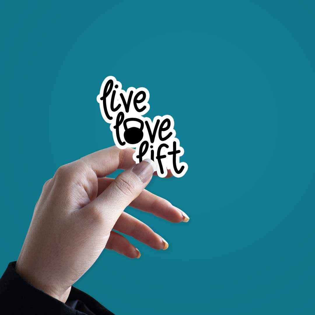 Live Love Lift Sticker - Image 3