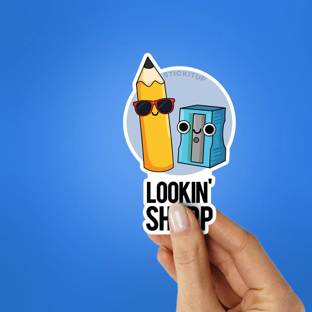 Lookin' Sharp Sticker - Image 2