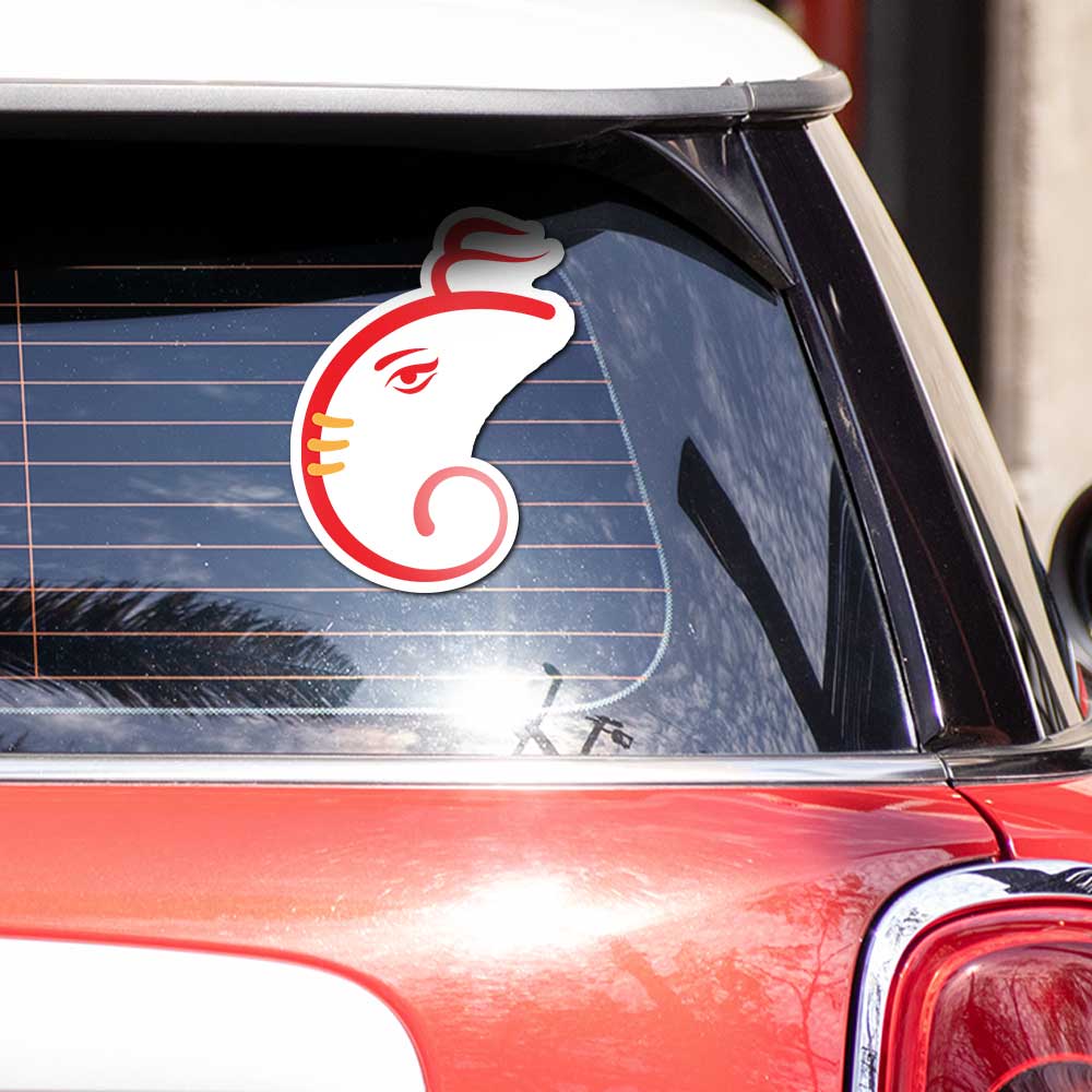 Lord Ganesha 2.0 Bumper Sticker - Image 3