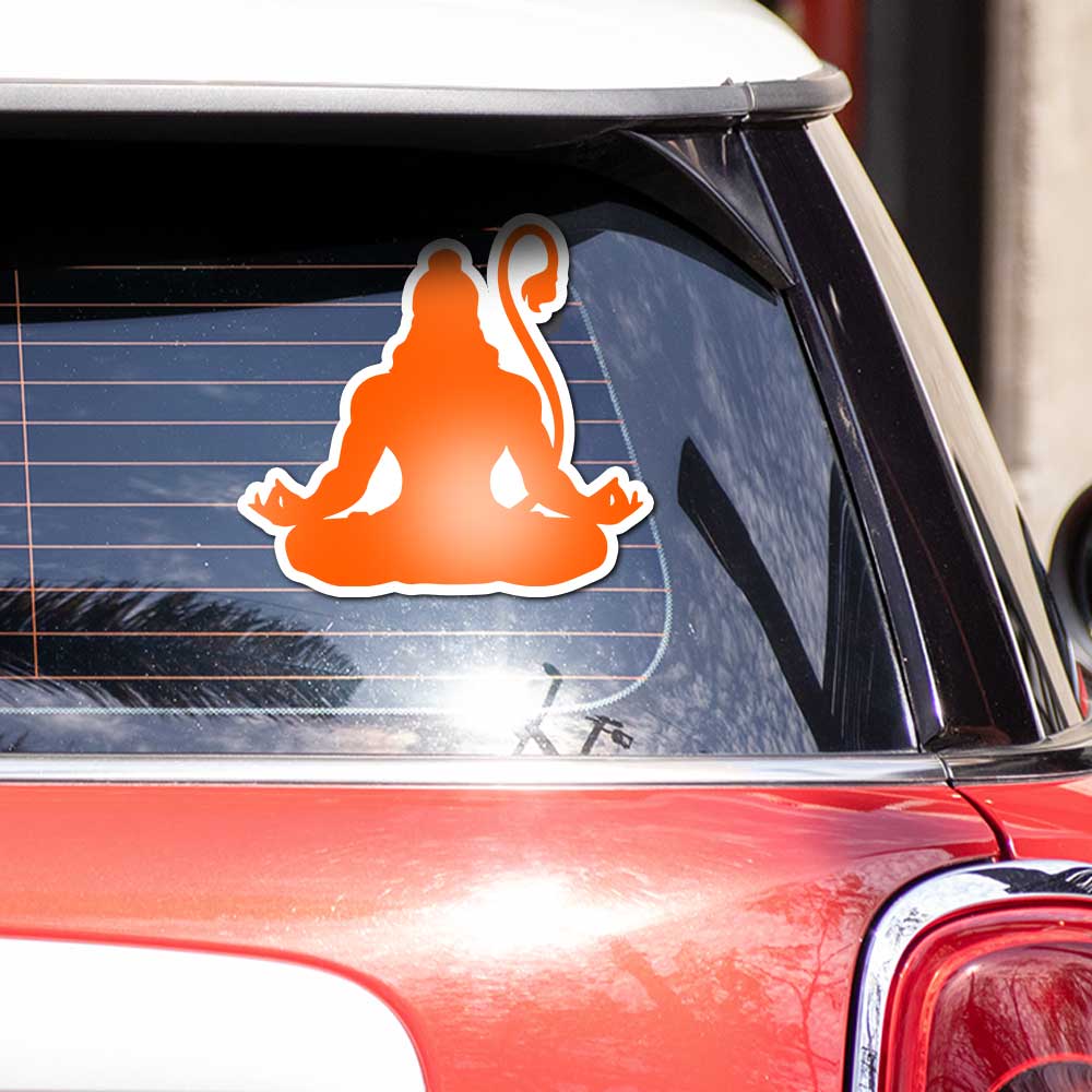Lord Hanuman 3.0 Bumper Sticker - Image 3
