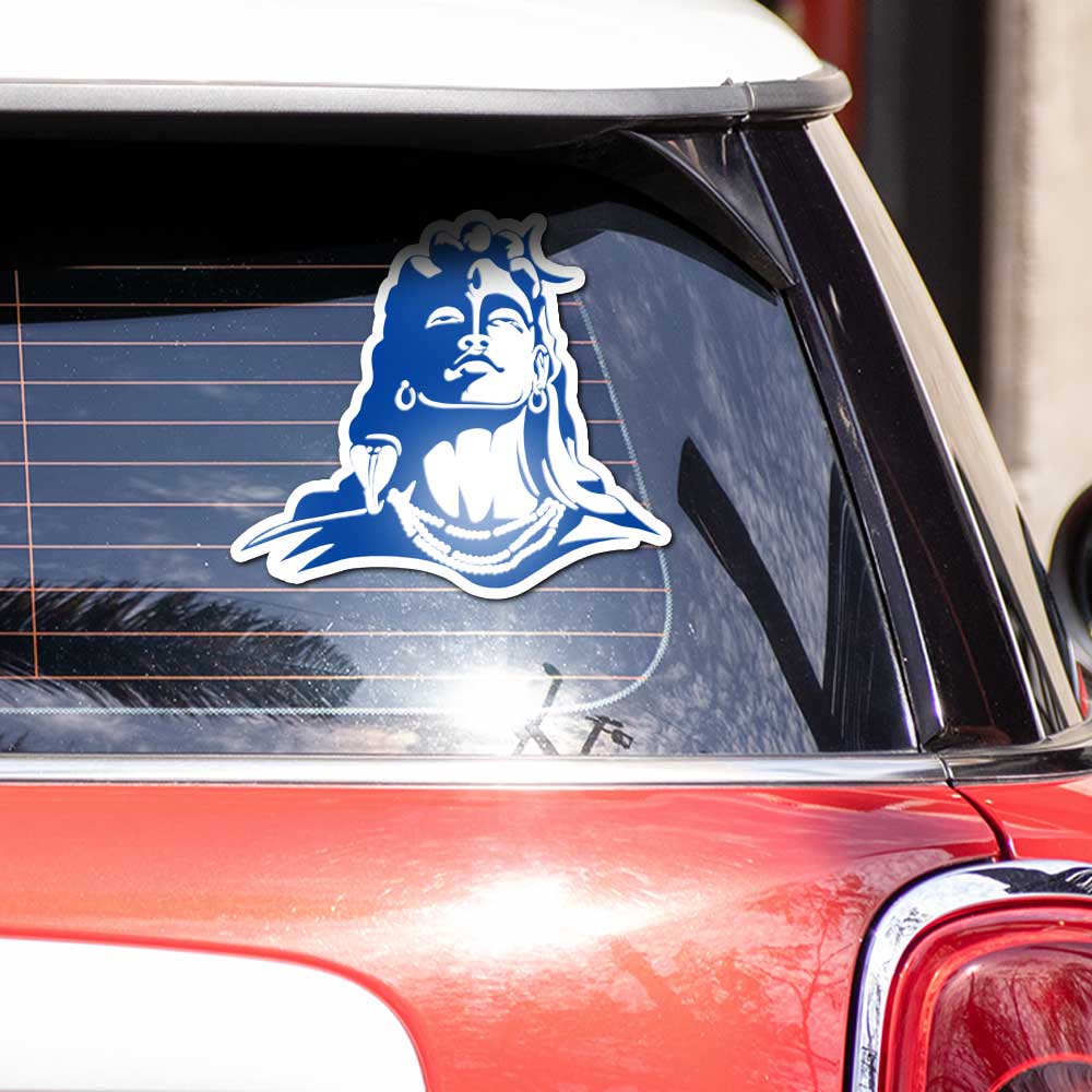 Lord Shiva Adiyogi Bumper Sticker - Image 3