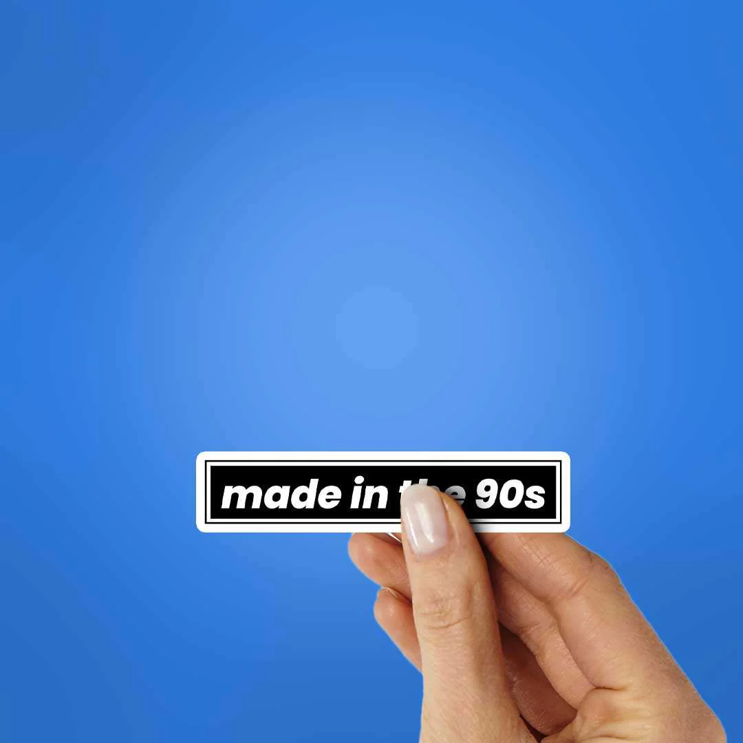 Made In The 90s Sticker - Image 2