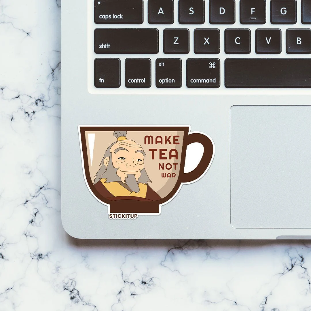 Make Tea Not War Sticker - Image 4