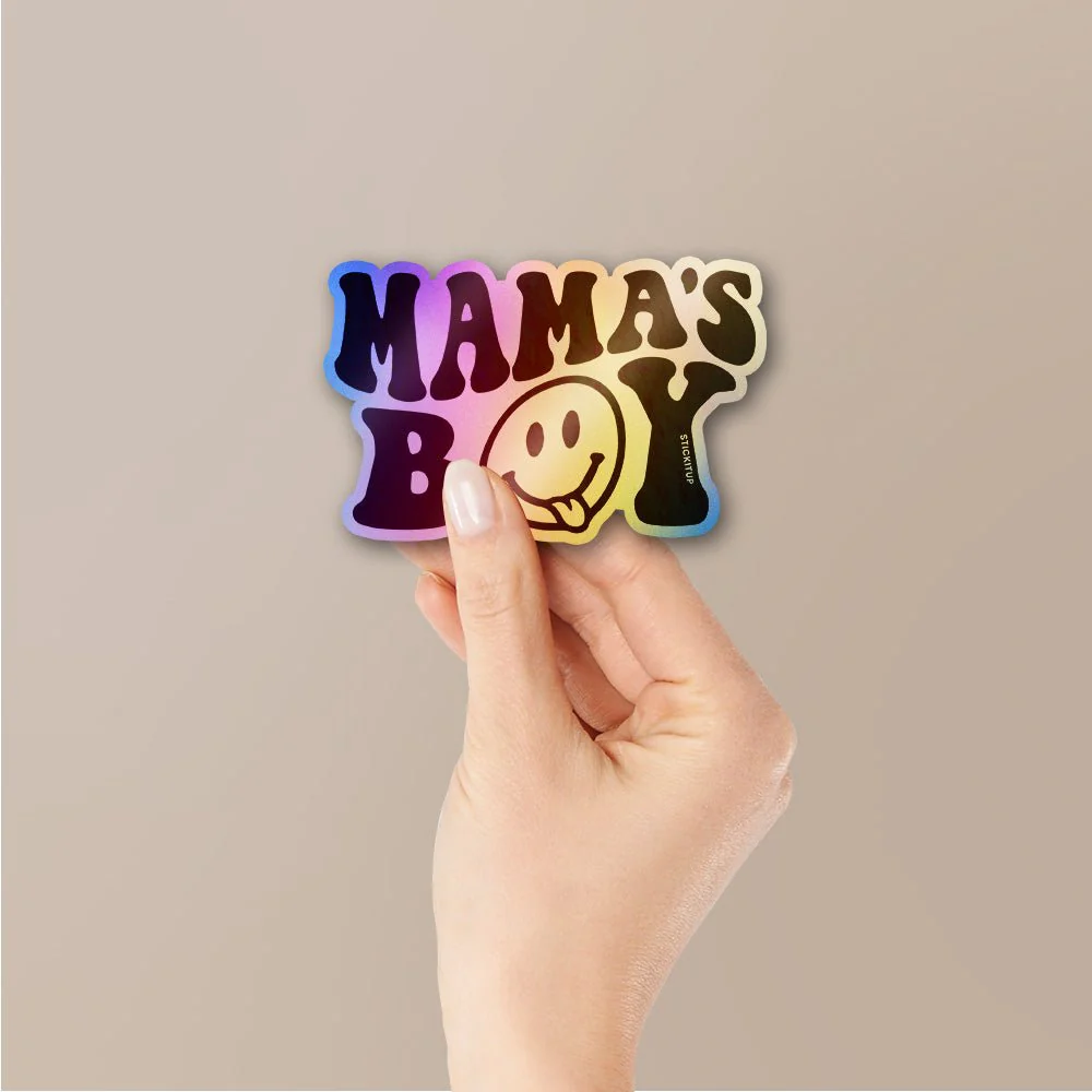 Mamas Boy Sticker Holographic Stickers - Image 2