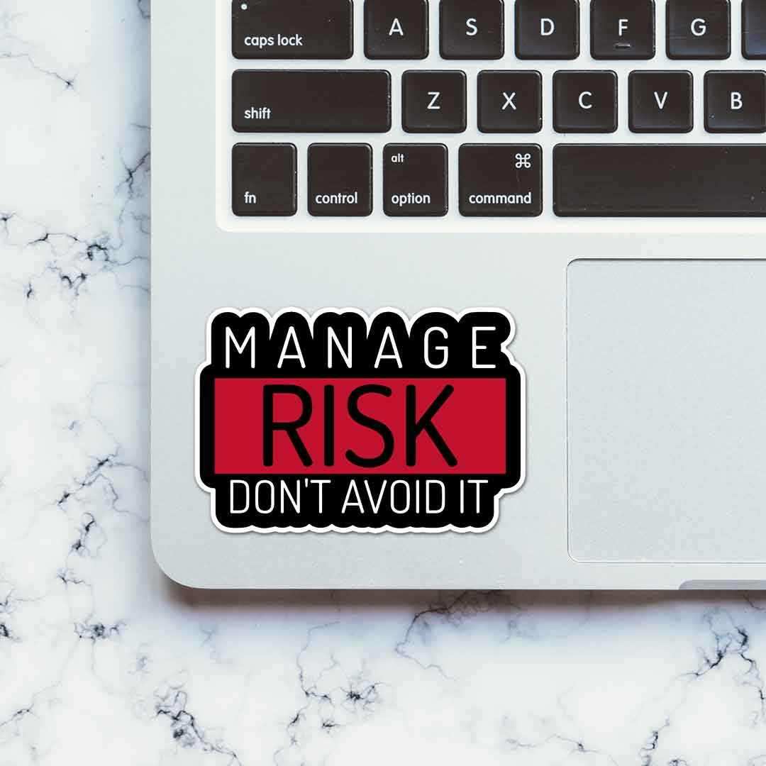 Manage Risk Don't Avoid It Sticker - Image 4