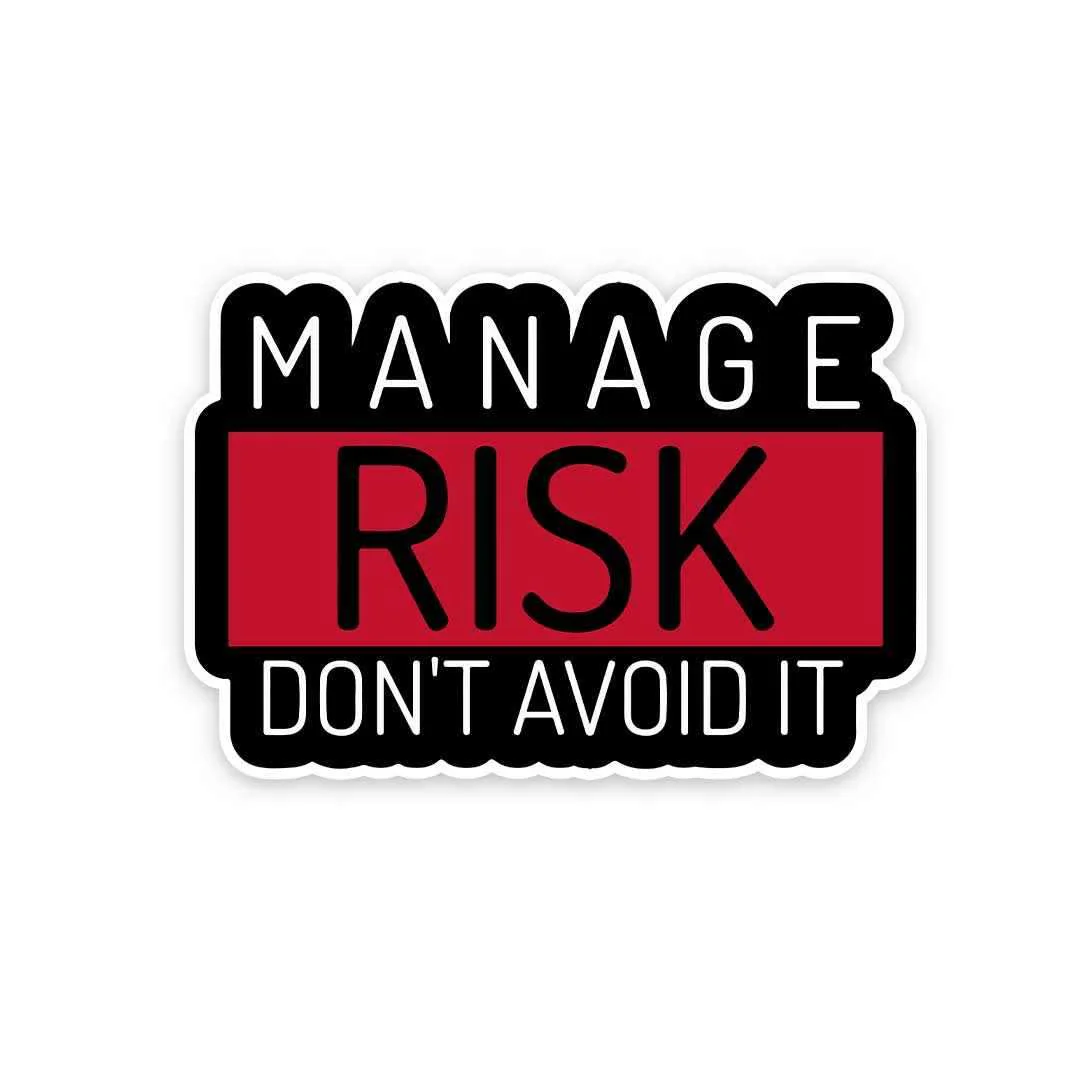 Manage Risk Don't Avoid It Sticker - Image 5