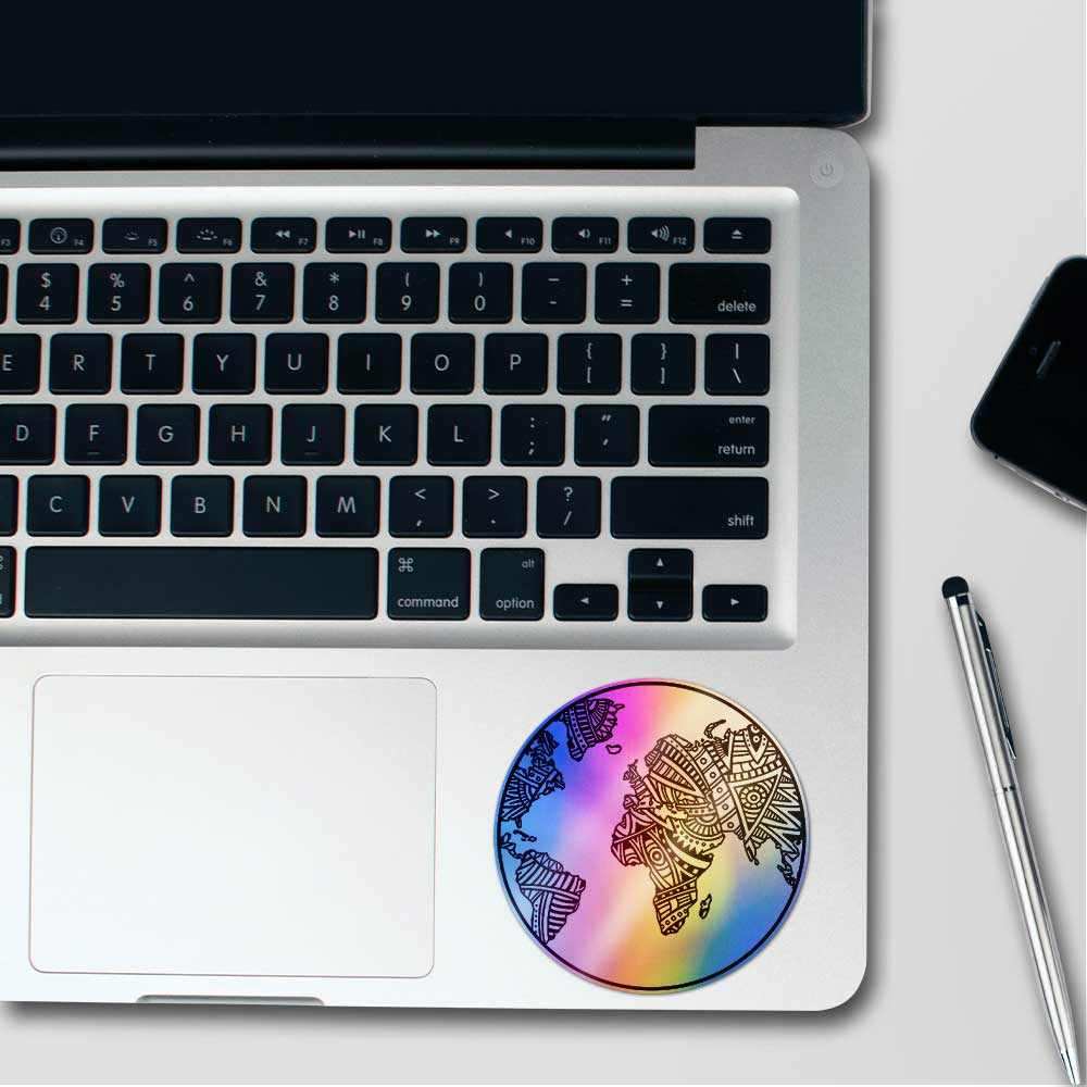 Mandala earth Holographic Stickers - Image 3