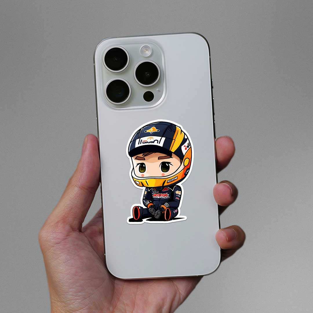 Max Verstappen Chibi Sticker - Image 3