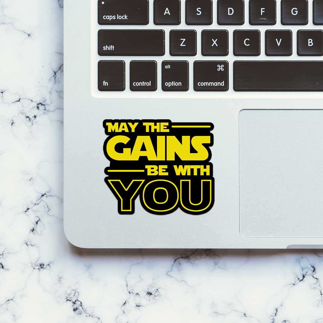 May The Gains Be Woth You Sticker - Image 5
