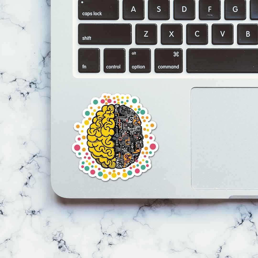 Mechanical Brain Sticker - Image 4