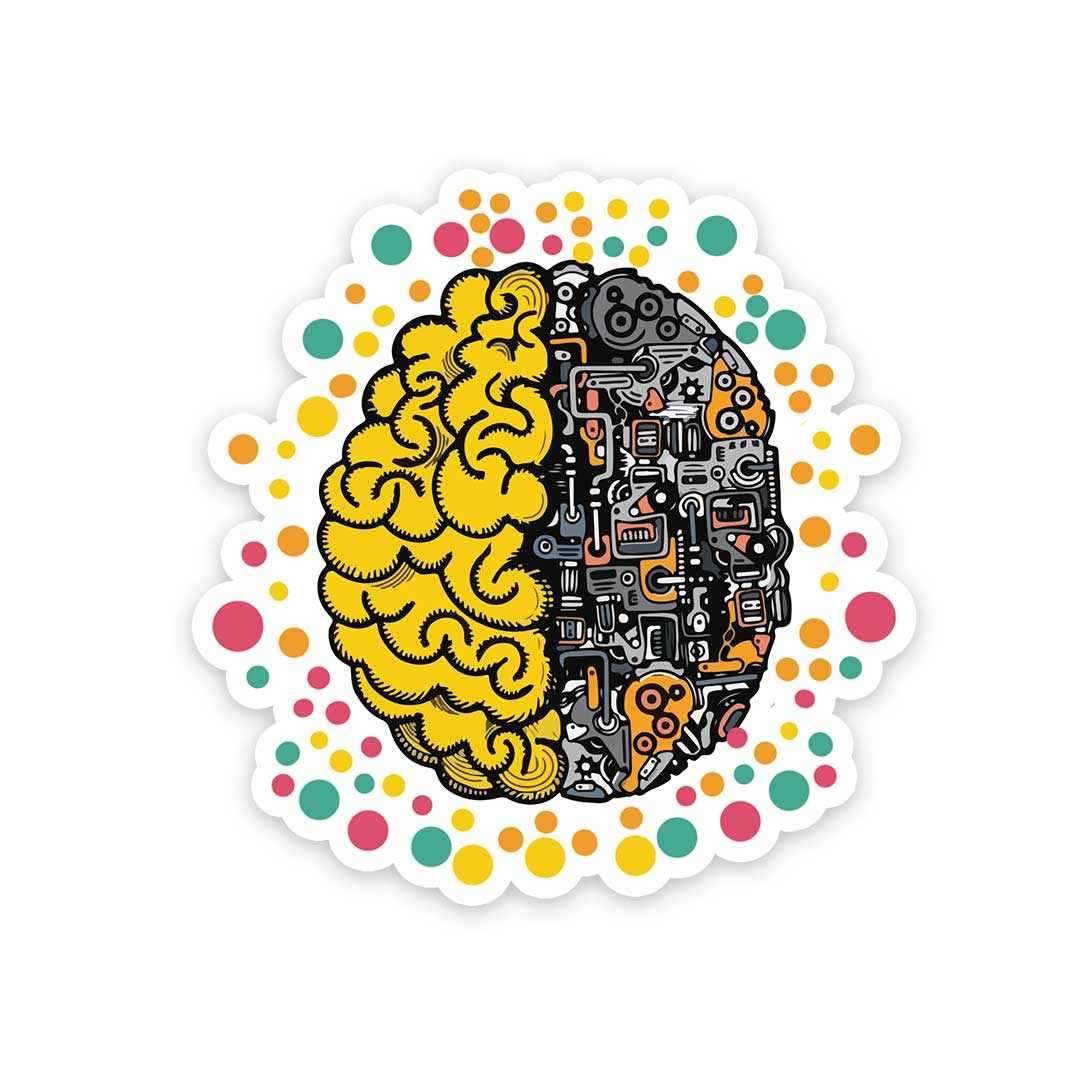 Mechanical Brain Sticker - Image 5