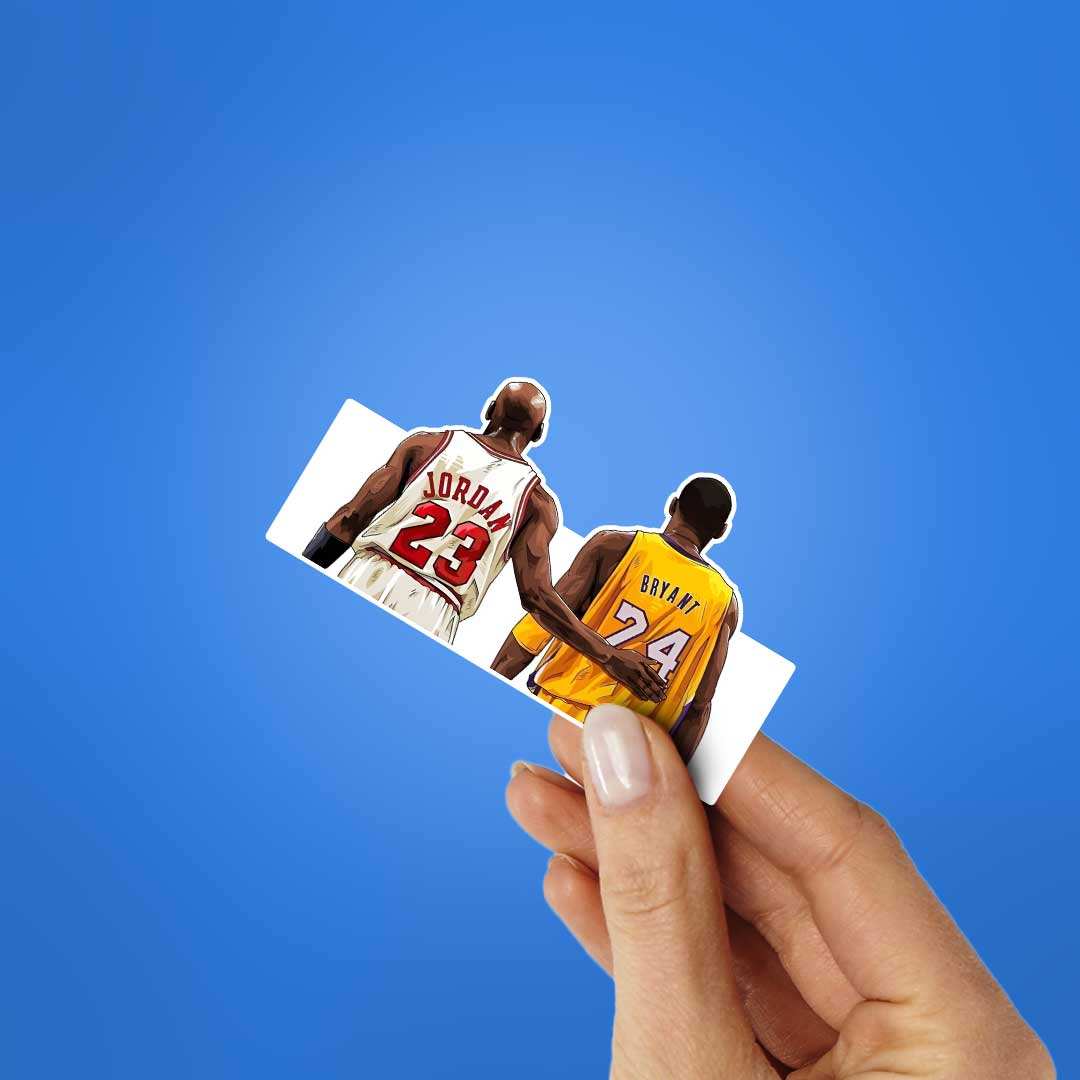 Michael Jordan & Kobe Bryant Sticker - Image 2