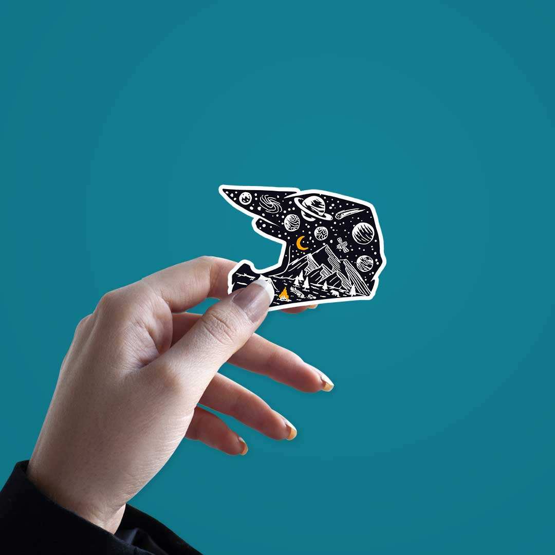 Midnight Helmet Sticker - Image 3