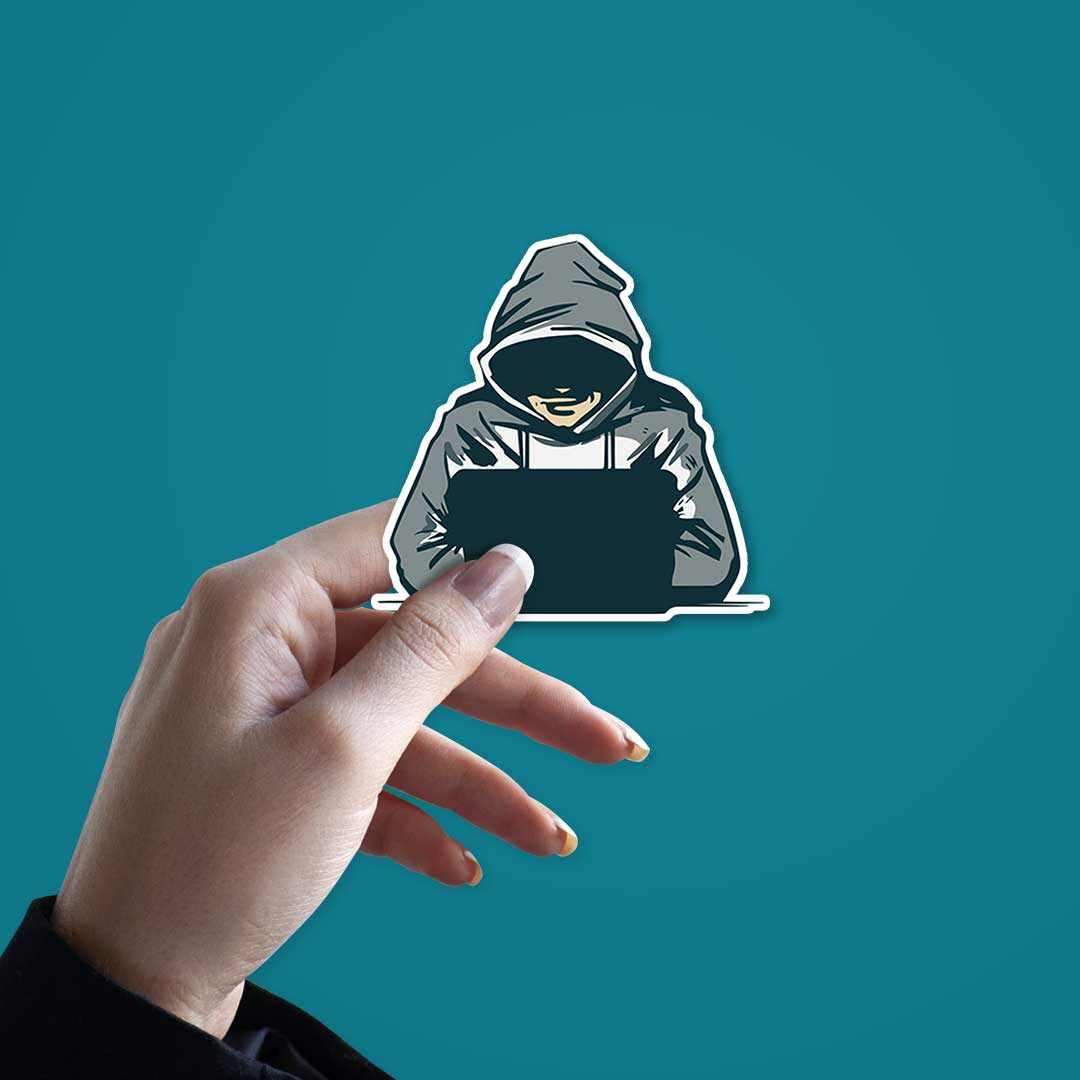 Mr. Hacker Sticker - Image 2
