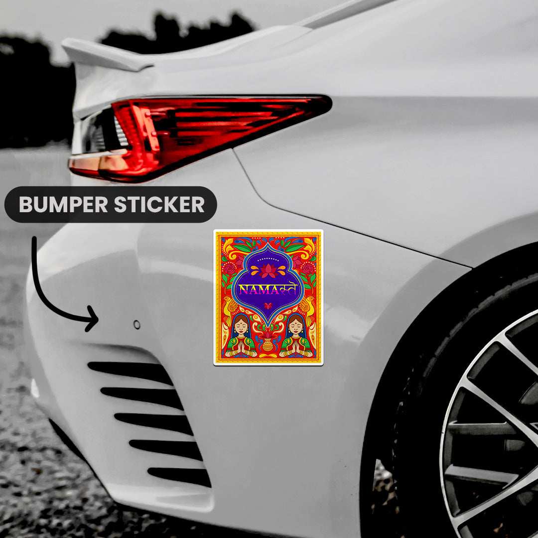 Namaste Bumper Sticker - Image 3