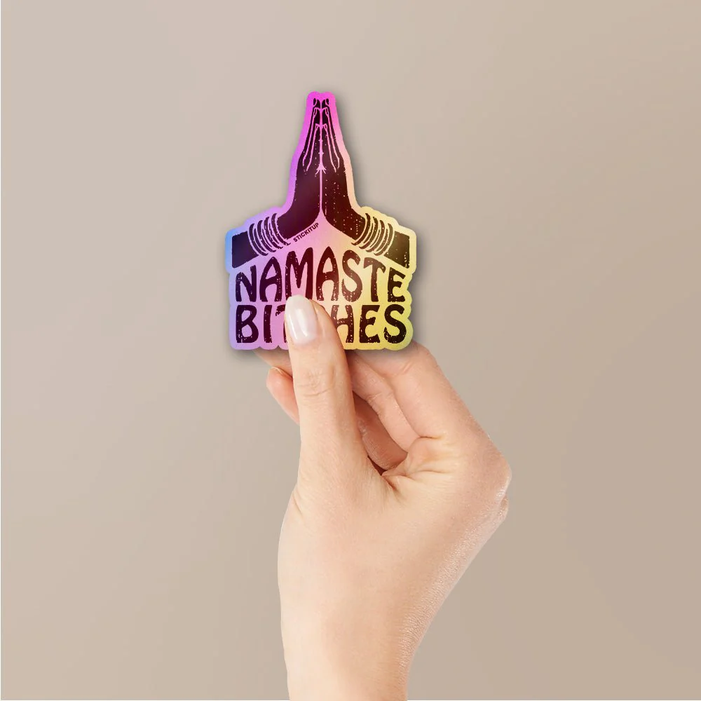 Namaste Sticker Holographic Stickers - Image 2