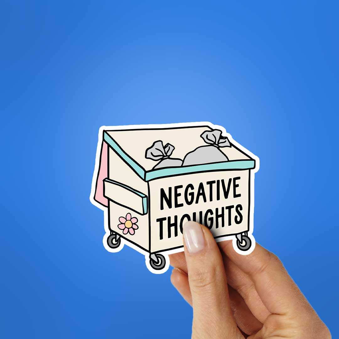 Negative Thoughts Sticker - Image 2