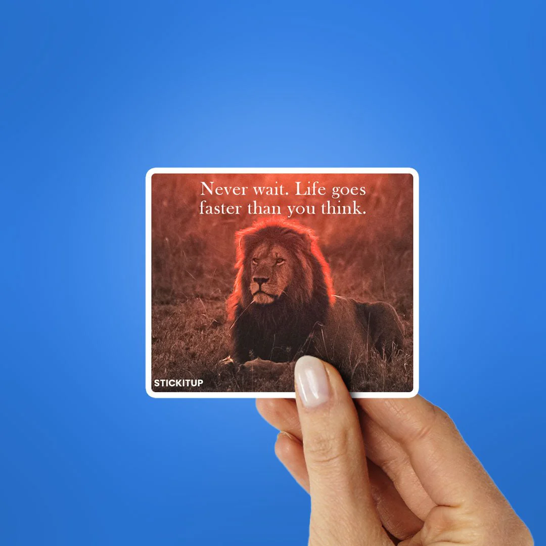 Never wait Sticker - Image 2