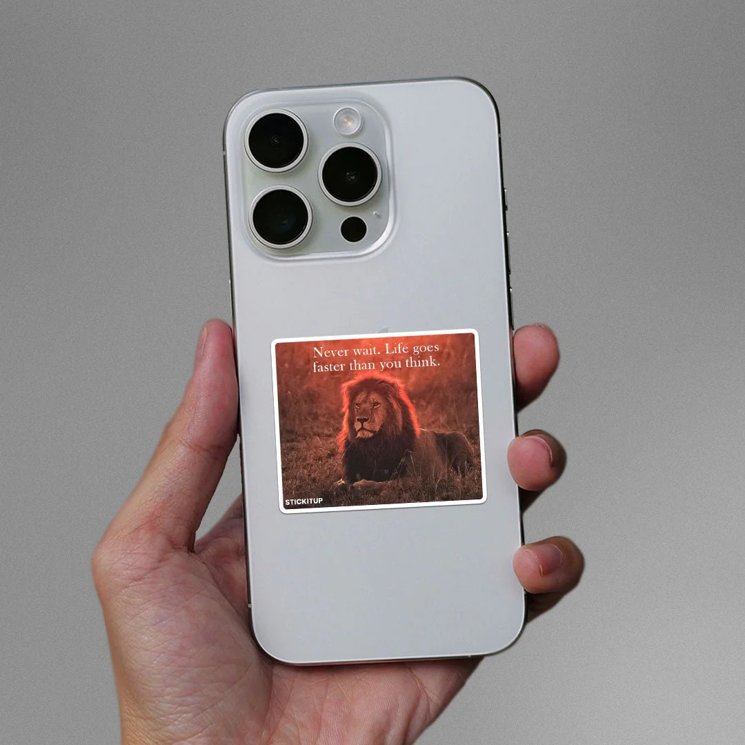 Never wait Sticker - Image 3