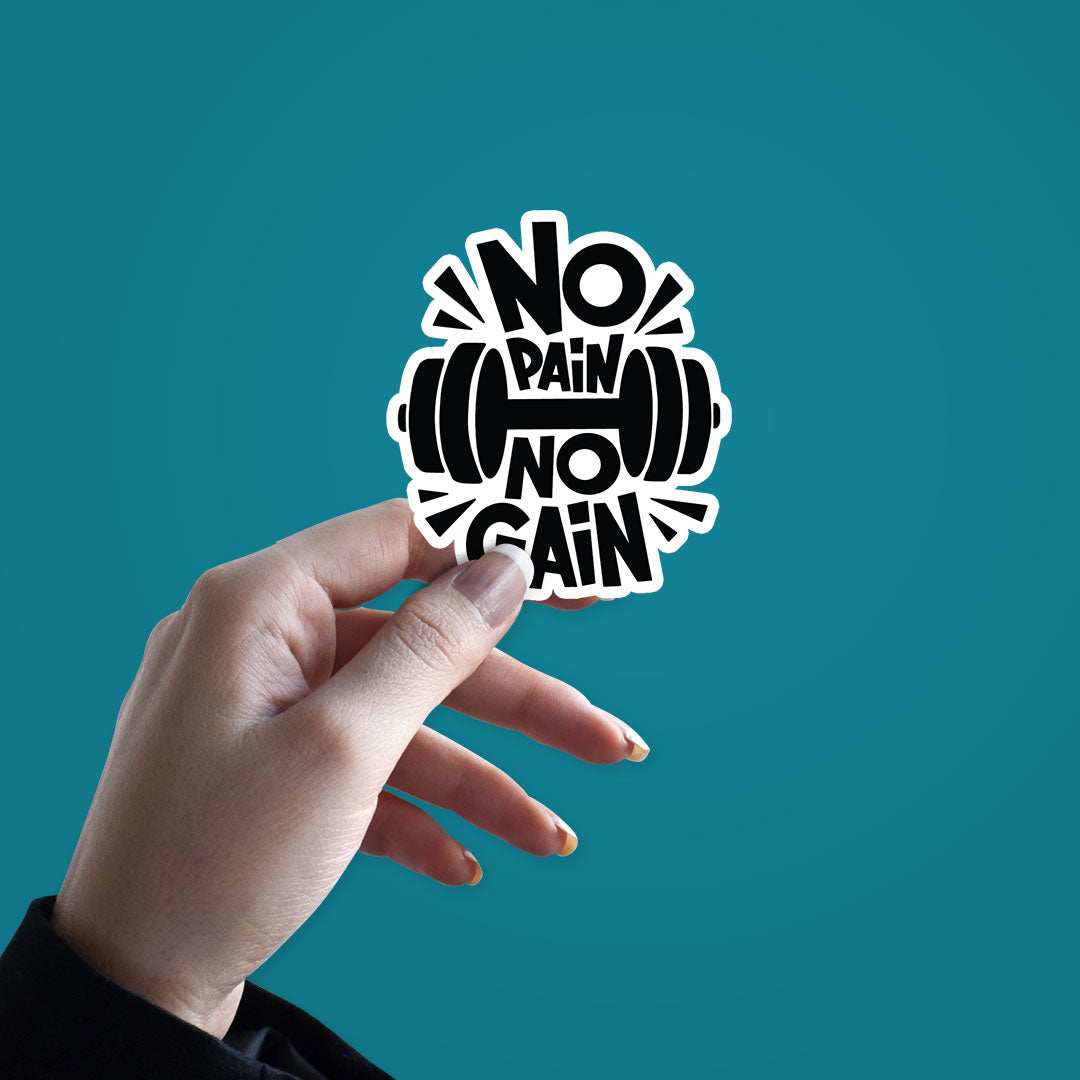 No Pain No Gain Sticker - Image 2