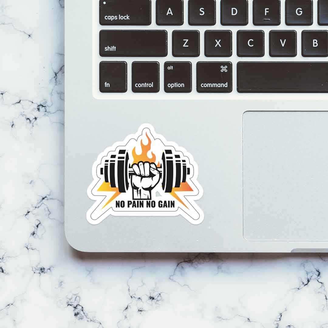 No Pain No Gain Sticker - Image 4
