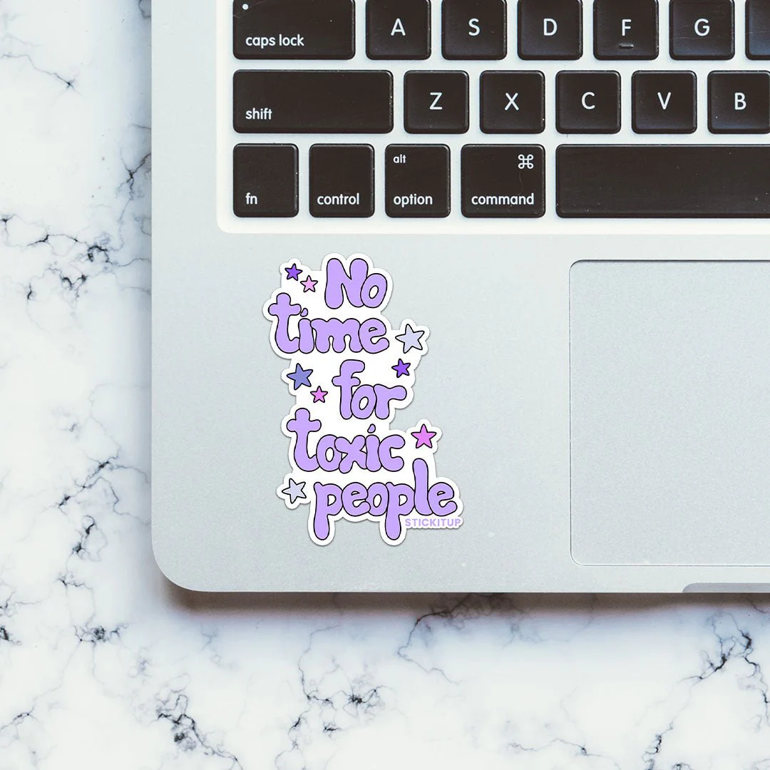No Time For Toxic People Sticker - Image 4