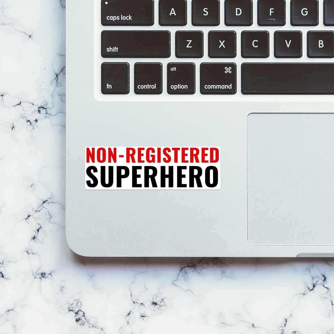 Non-registered Super Hero Sticker - Image 4