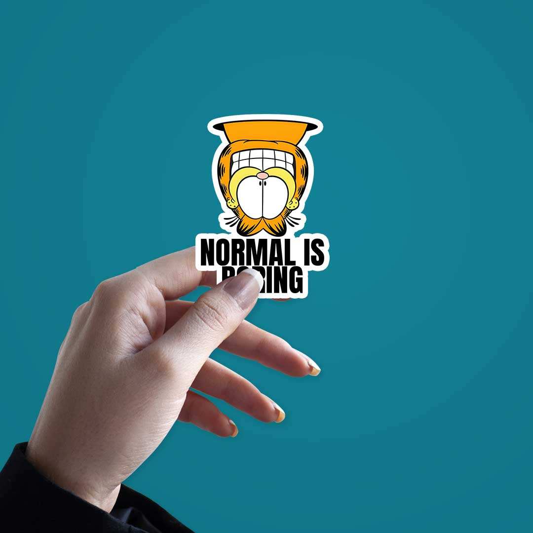 Normal Is Boring Sticker - Image 3