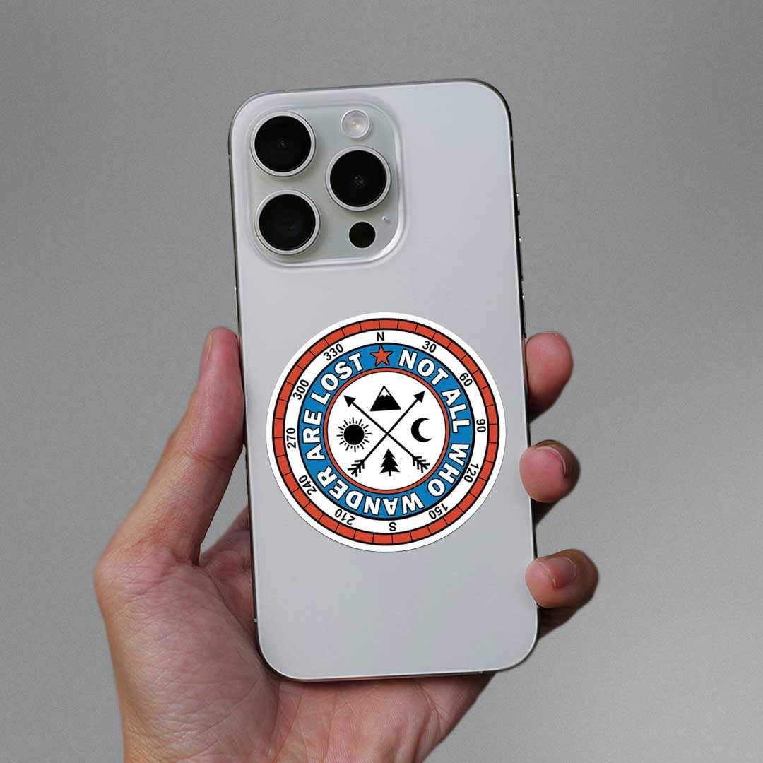 Not All Who Wander Are Lost Sticker - Image 3