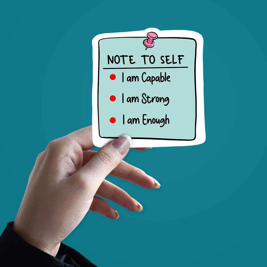 Note To Self Sticker - Image 2