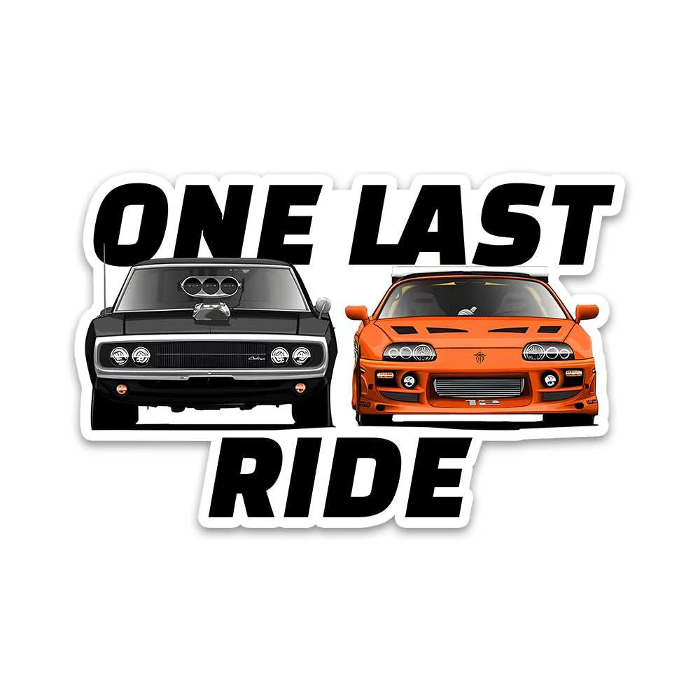 One Last Ride Bumper Sticker - Image 2