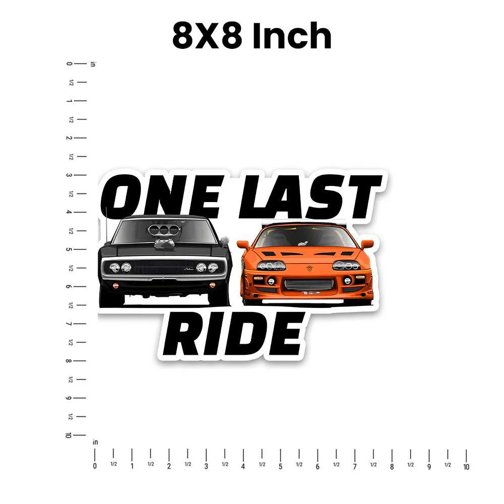 One Last Ride Bumper Sticker - Image 5