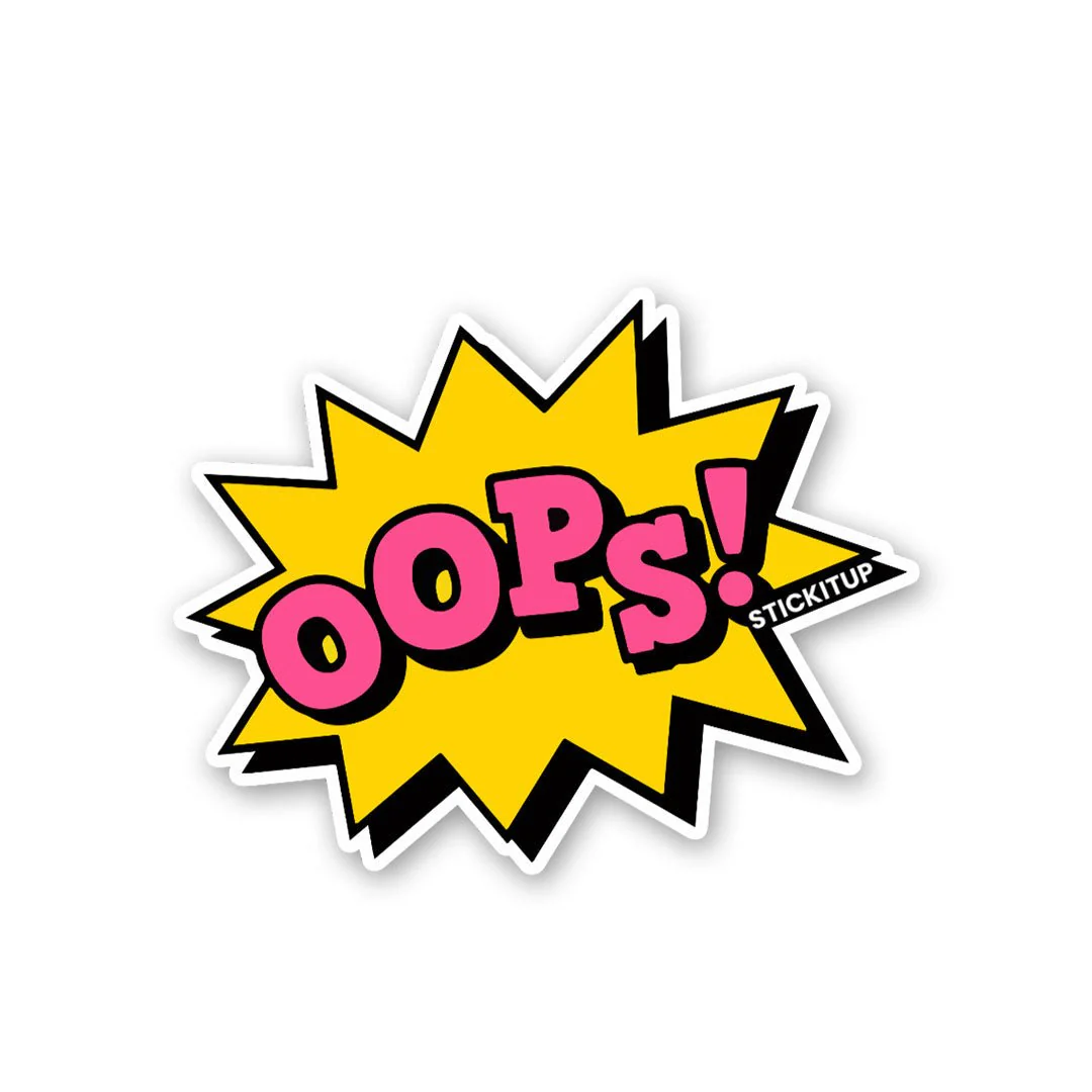 Oops Sticker
