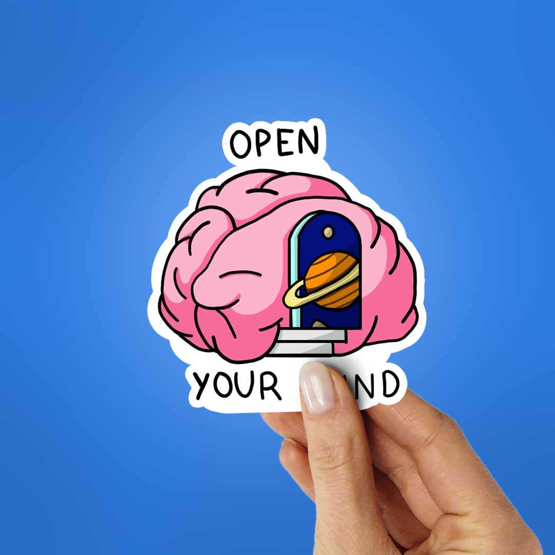 Open your mind Sticker - Image 2