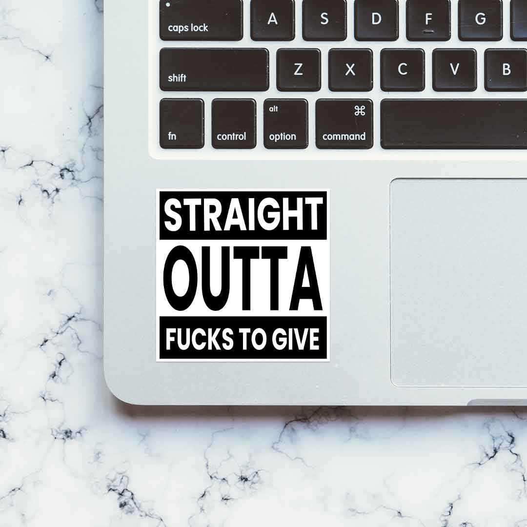 Outta fucks to give Sticker - Image 4