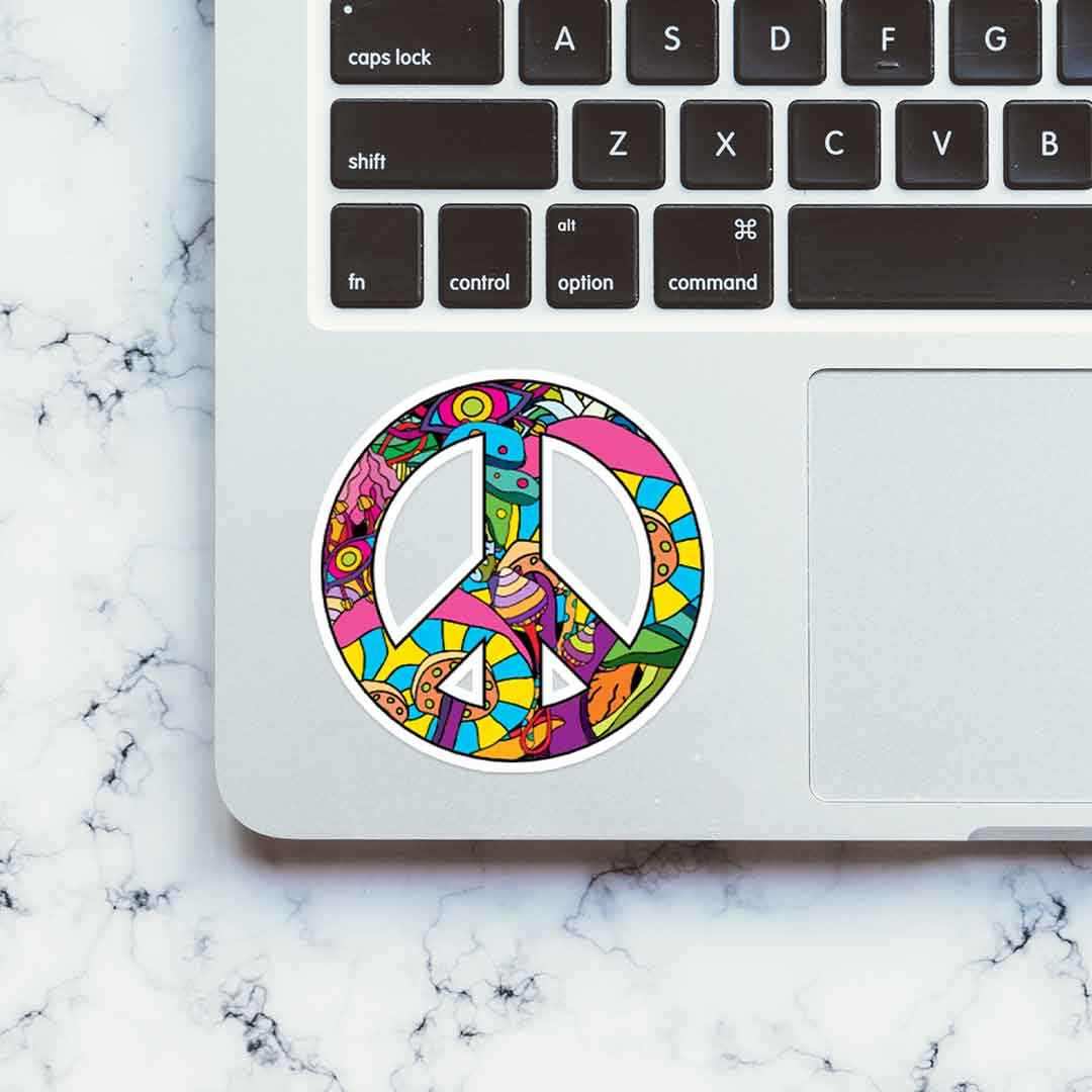 Peace Graffiti sticker - Image 4