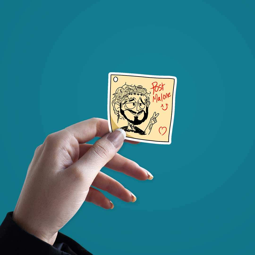 Post It Malone Sticker - Image 3