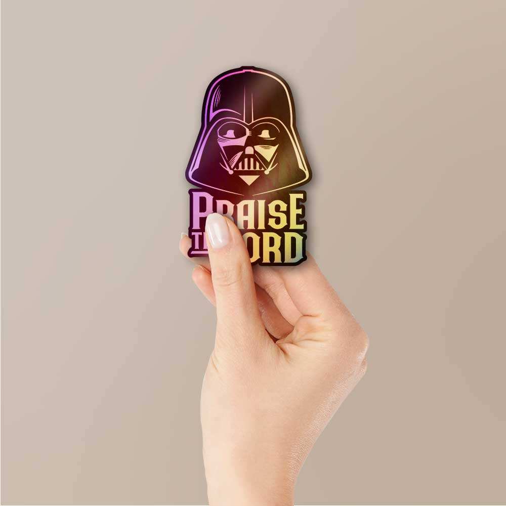 Praise The Lord Holographic Sticker - Image 2