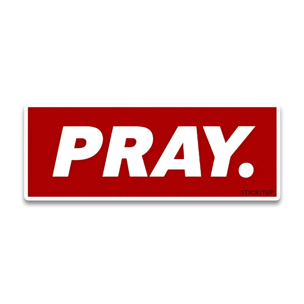 Pray Bumper Sticker - Image 2