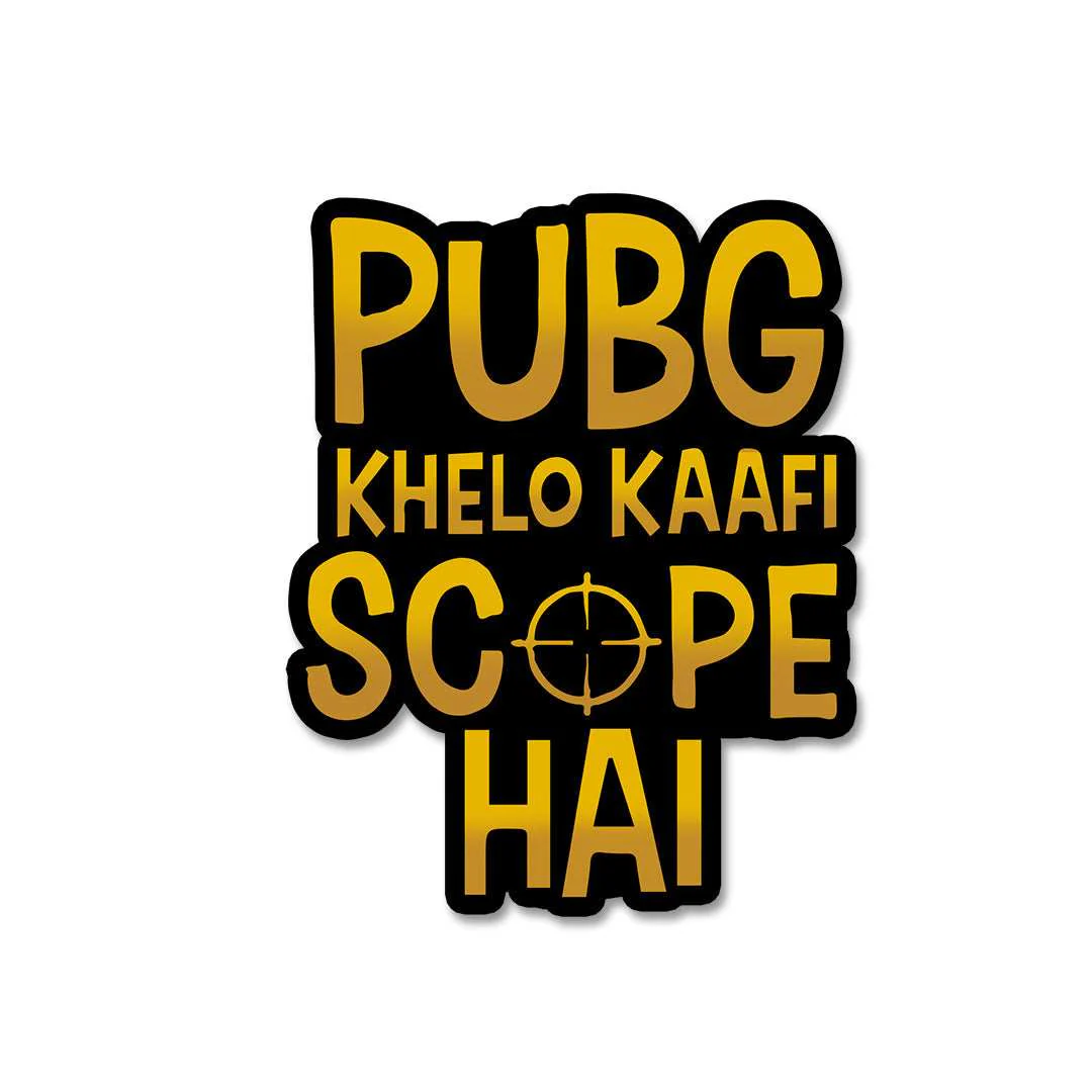 Pubg Khelo Kaafi Scope Hai Sticker - Image 2
