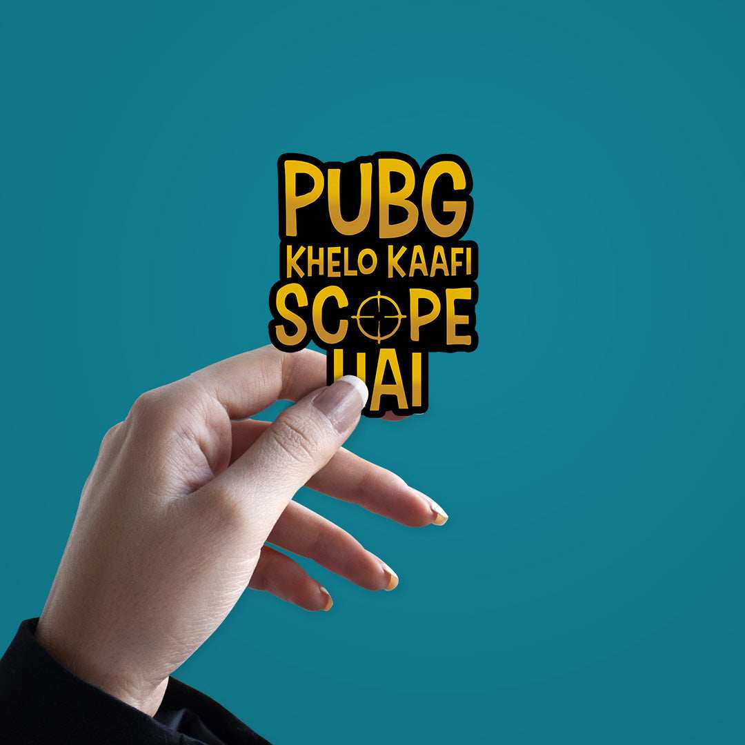 Pubg Khelo Kaafi Scope Hai Sticker - Image 3