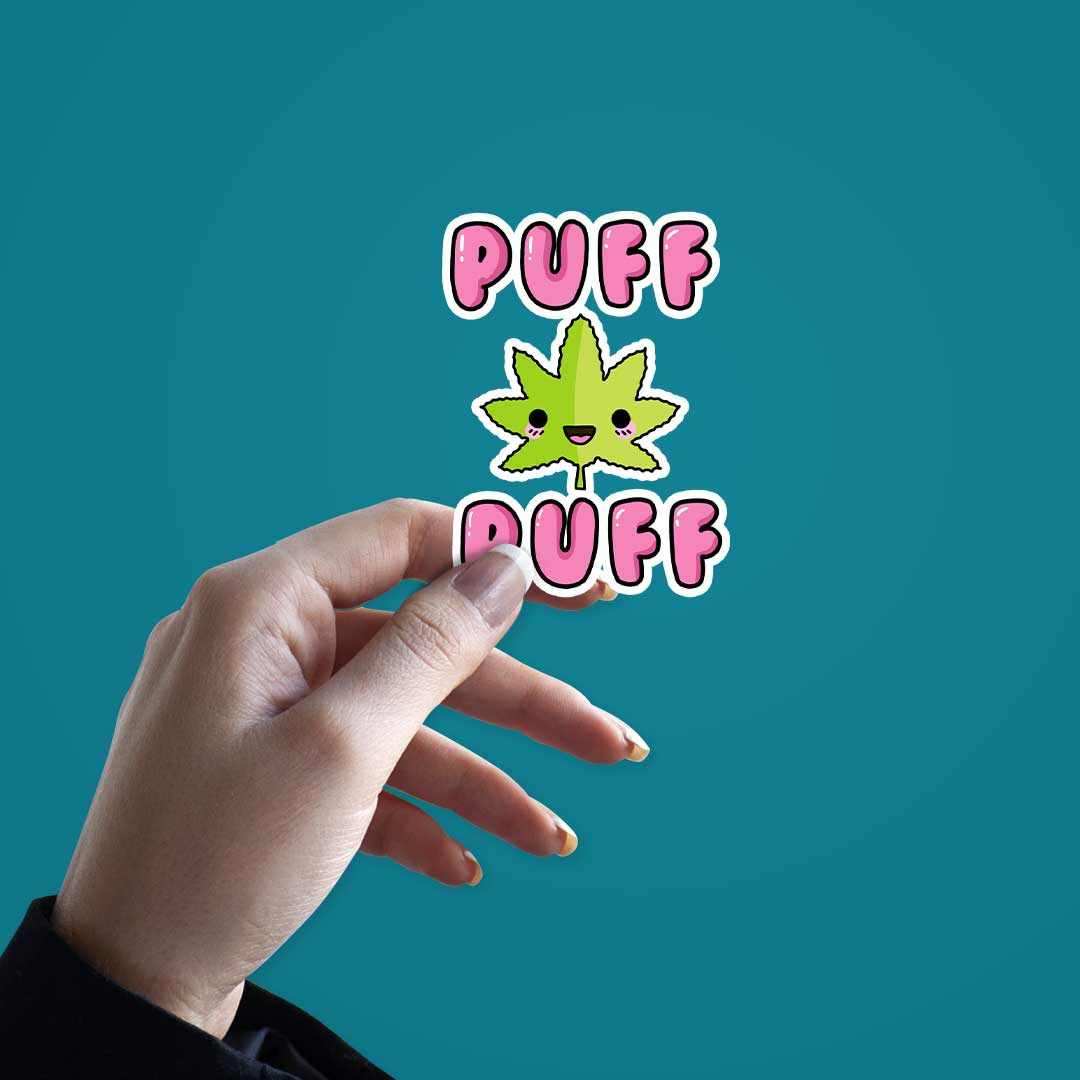 Puff Puff Weed-Weed Sticker - Image 3