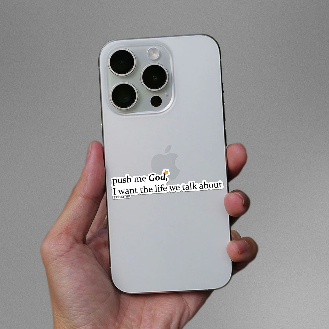 Push Me God Sticker - Image 3