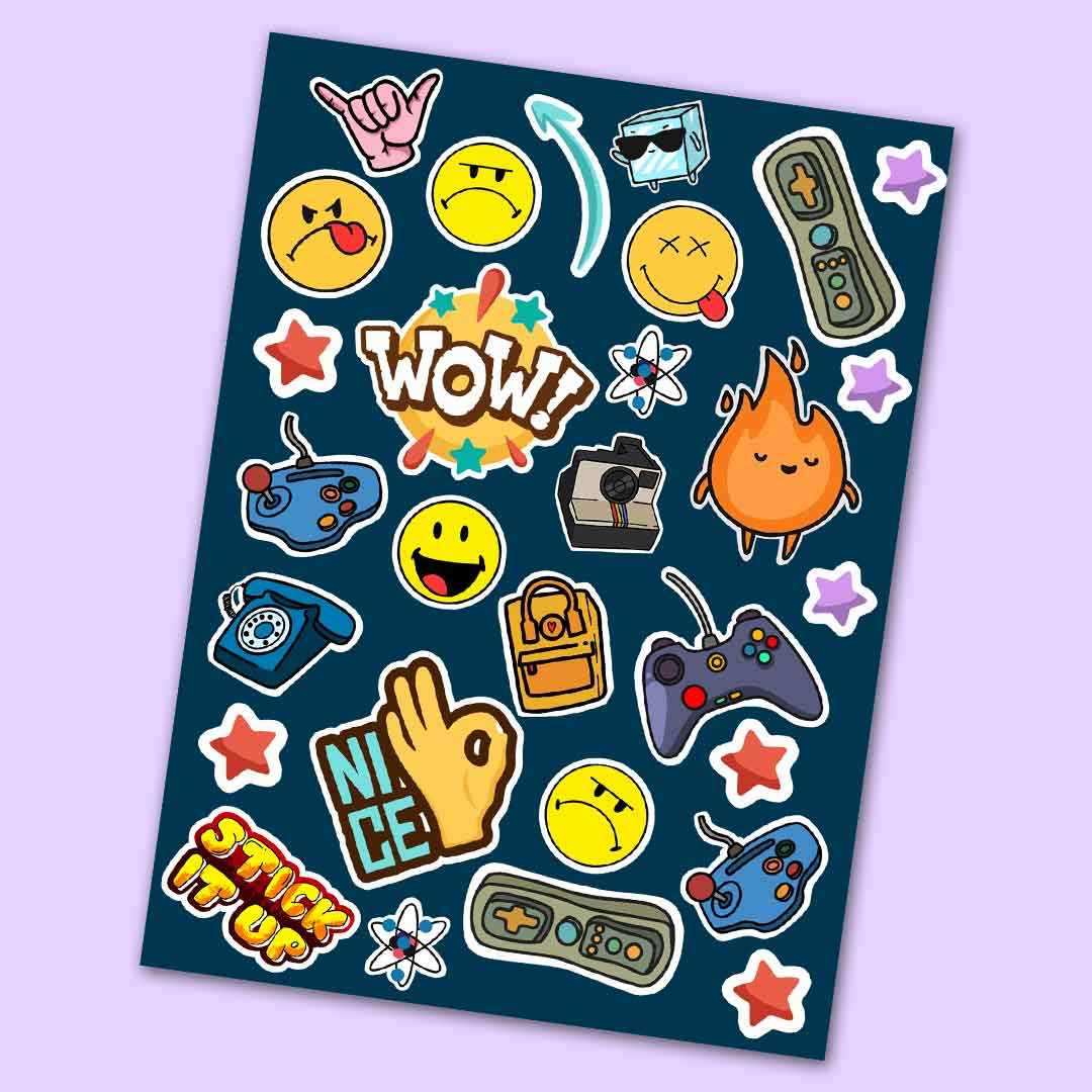 The WOW Mini Sticker Sheet