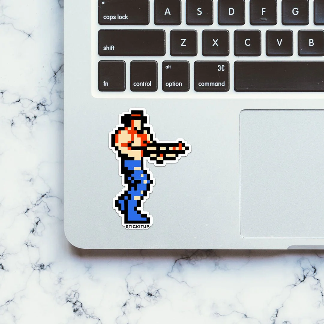 RETRO COMMANDO Sticker - Image 4