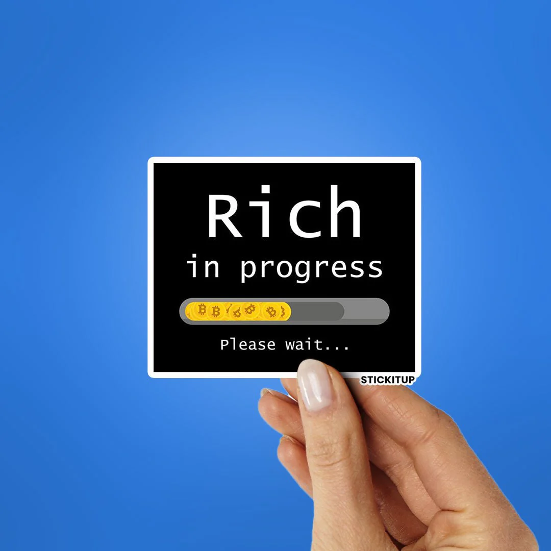 RICH IN PROGRESS Sticker - Image 2