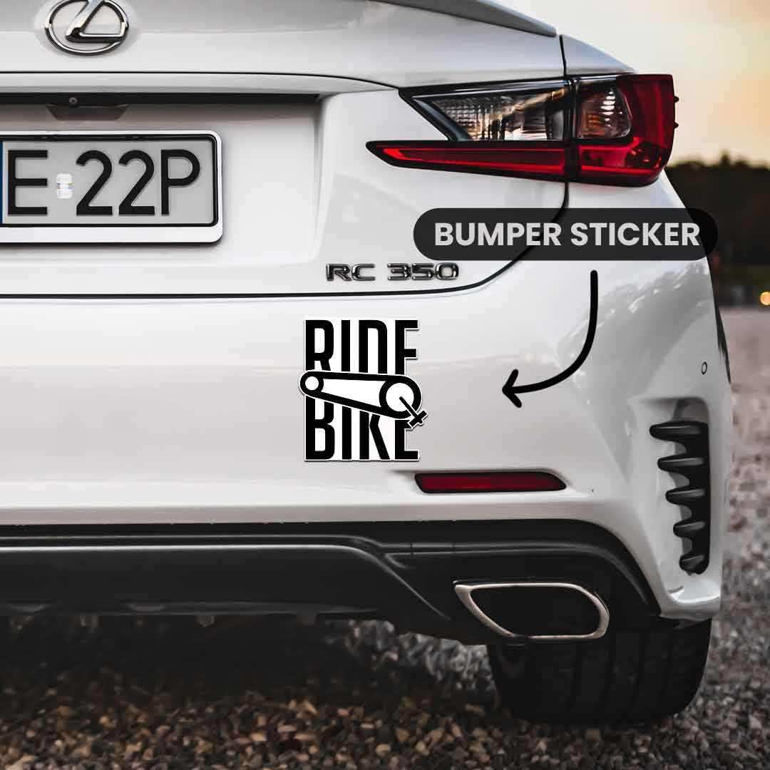 Ride Bike Bumper Sticker - Image 3